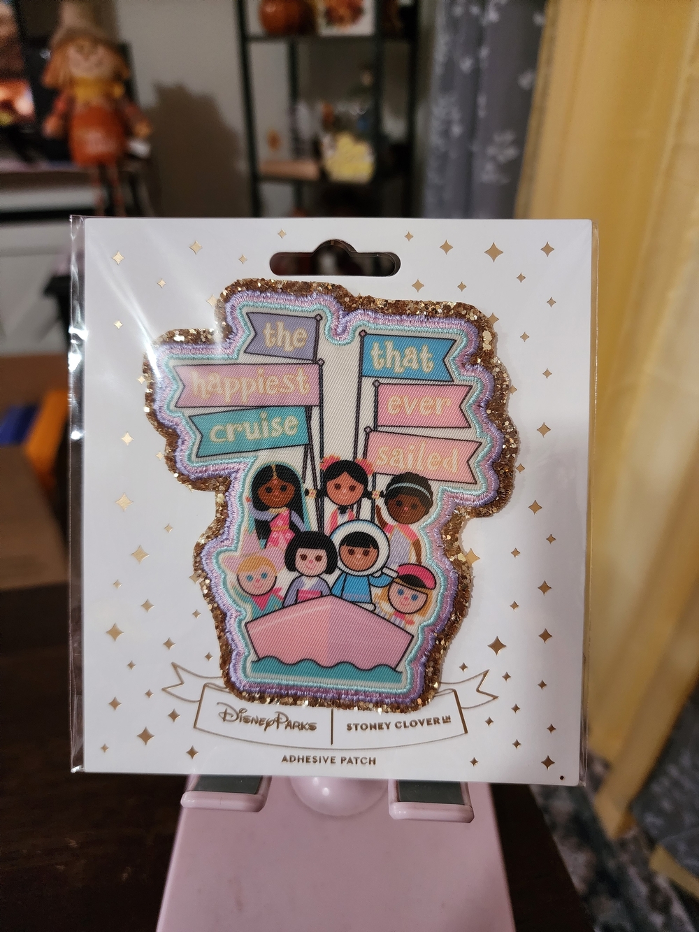 Disney Pink 'The Happiest Cruise That Ever Sailed' Adhesive Patch